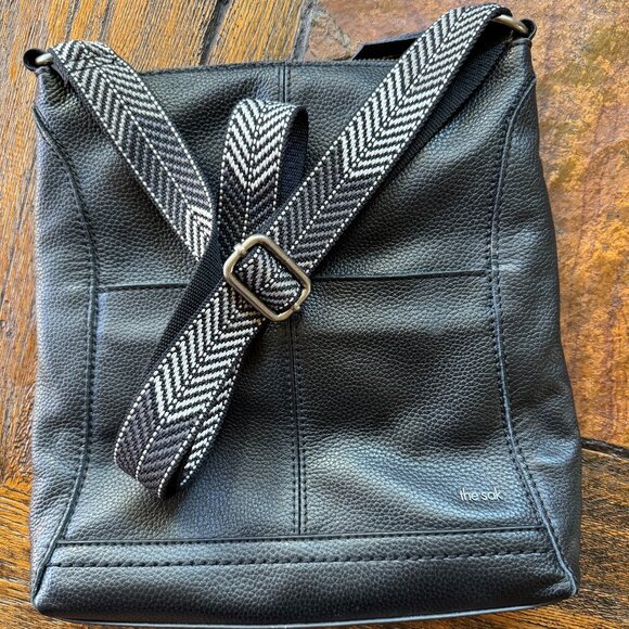 The Sak Black Leather Crossbody Bag - Picture 1 of 5